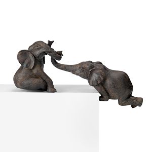 Beeld Circus Olifant | bruin | polyresin
