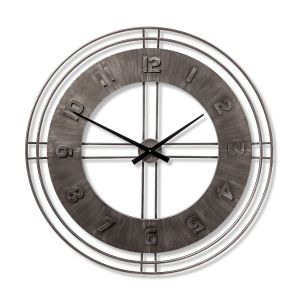 Wandklok Brazos | grijs | metaal