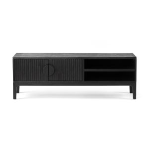 Tv-dressoir Larissa | zwart | acaciahout