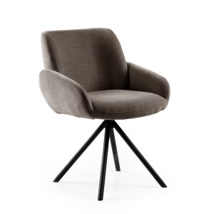 Eetkamerstoel Kyran | grijs | stof