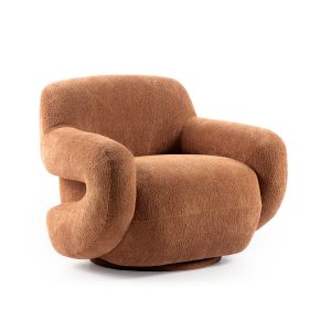 Draaifauteuil Moise | roze | stof