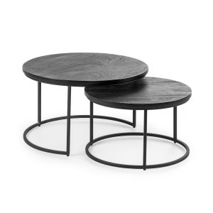 Salontafel Kota | zwart | acaciahout