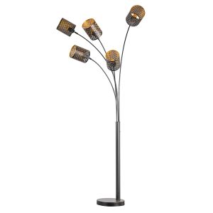 Vloerlamp Lana | zwart | metaal